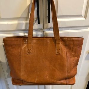 Noonday “modern leather tote”